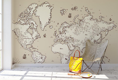 Fototapeta old world map 1414
